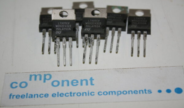 L7905CV Negative Voltage Regulators STMicroelectronics -5V 1,5A TO220 -2PCS(F7)