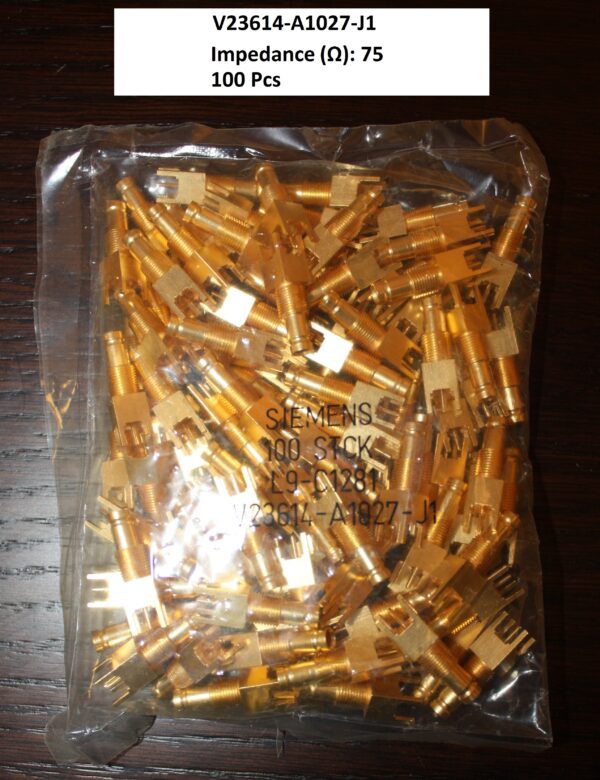 (5Pcs) V23614A1027J1 Siemens L9-C1281 RF Connectors Jack PCB Mount Coaxial RF